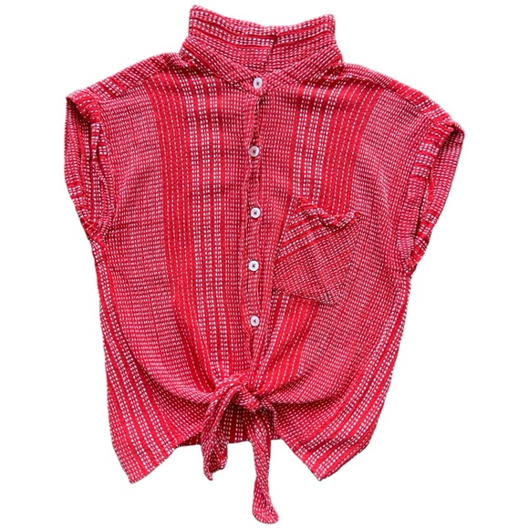 Anthropologie Tops - Anthropologie - Harpers Heritage Red Top - Size XS